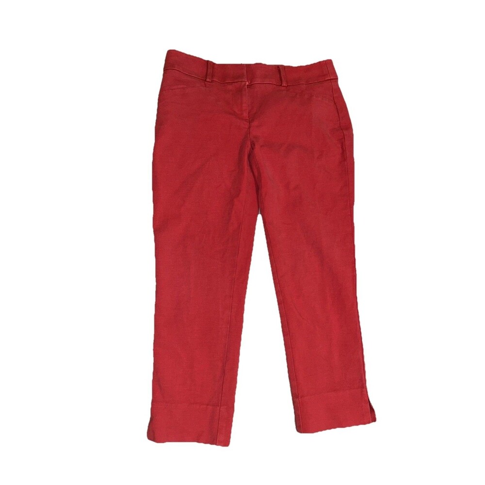 Loft 2P Marisa The Riviera Pant Faded Red Capri Pants